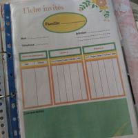 fiche invités, pour savoir qui aura répondu 