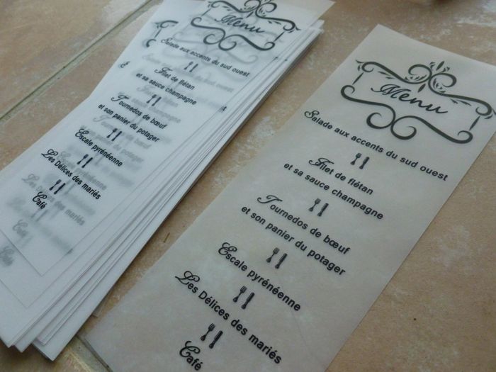 nos menus