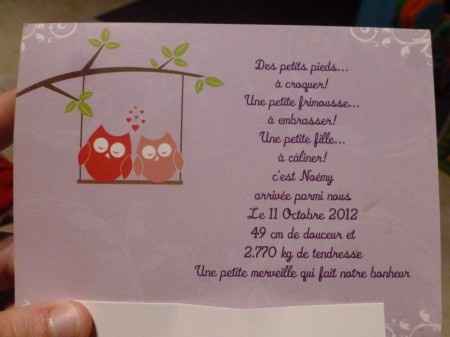 faire part naissance