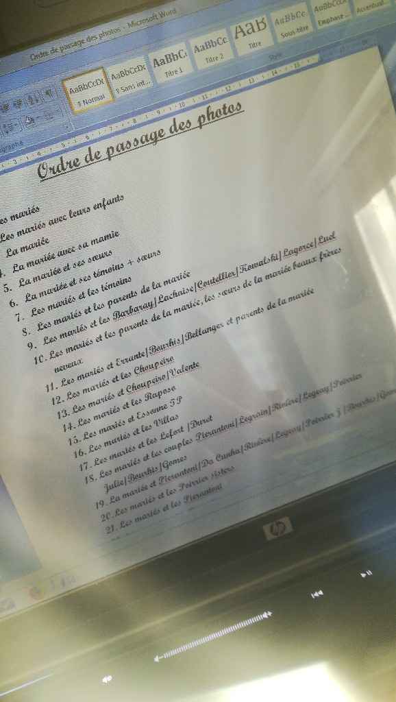 Qui a fait un ordre de passage pour les photos ?? - 1
