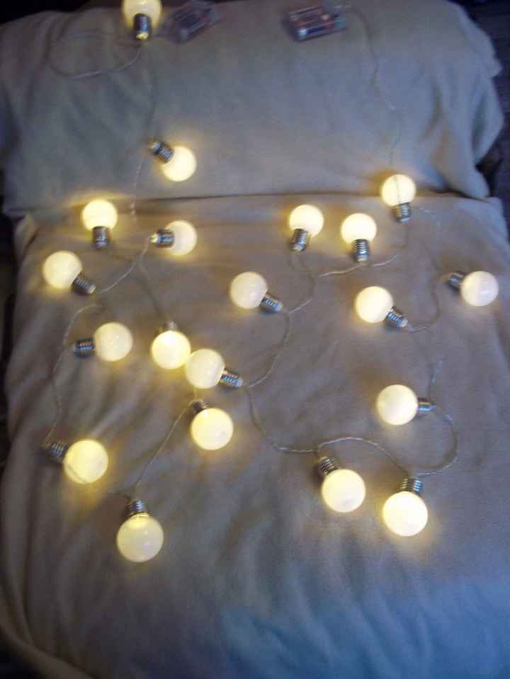 2 guilandes "guinguette" de 10 ampoules chacune fonctionne avec piles