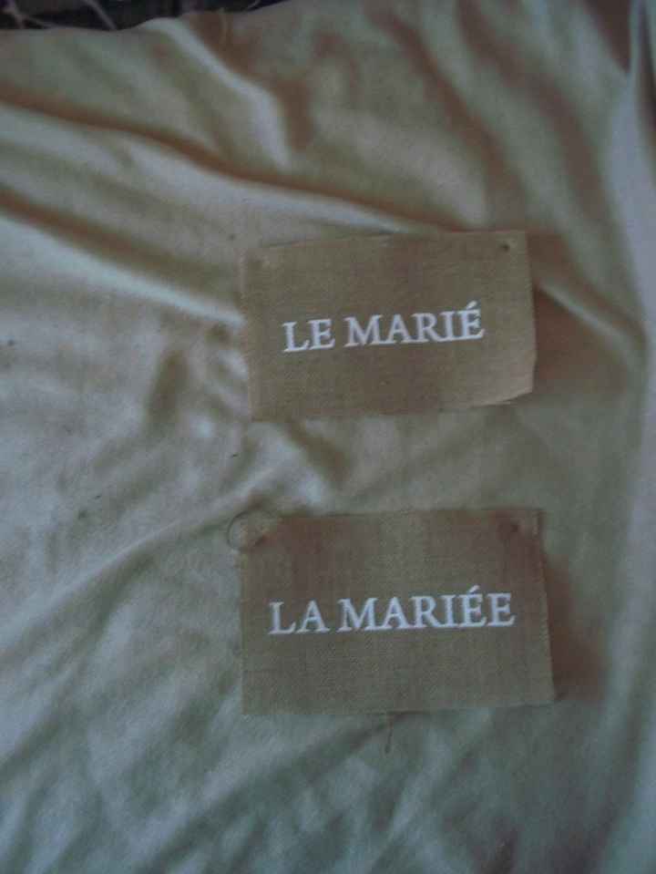 dossier chaise des Mariés en toiles de jute