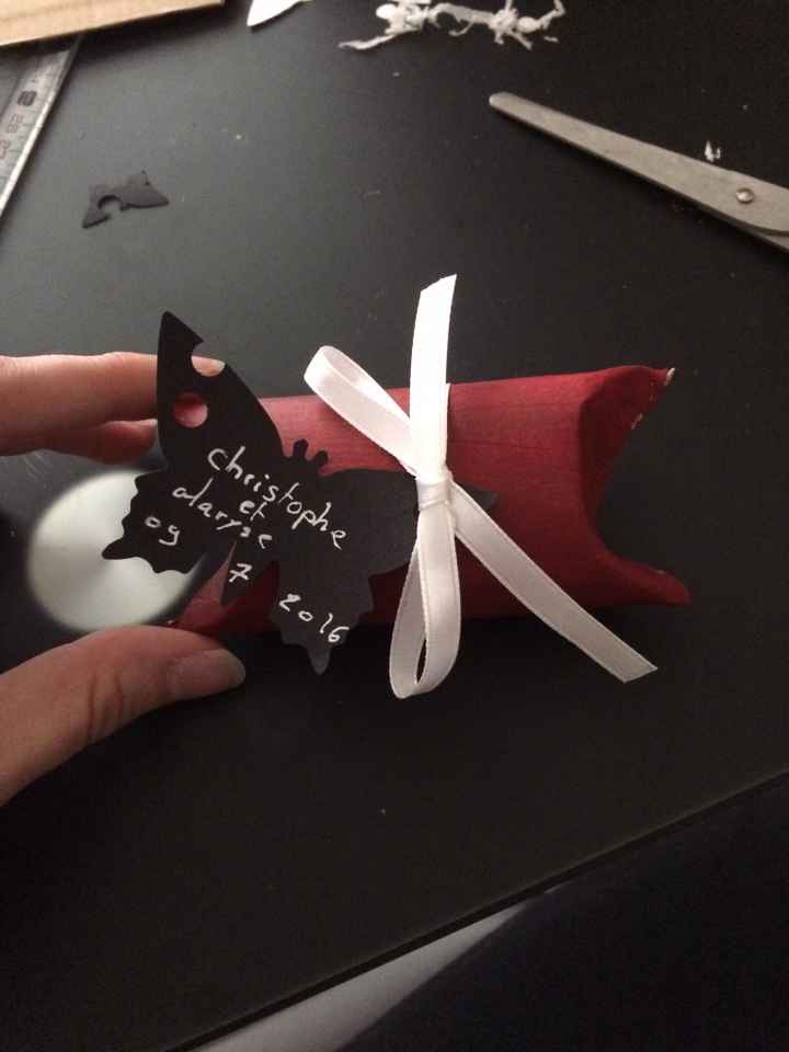 Montrez moi vos contenants dragées et marque place svp!!! - 2