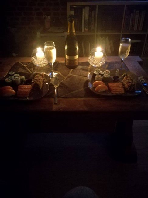 Sushis et champagne !