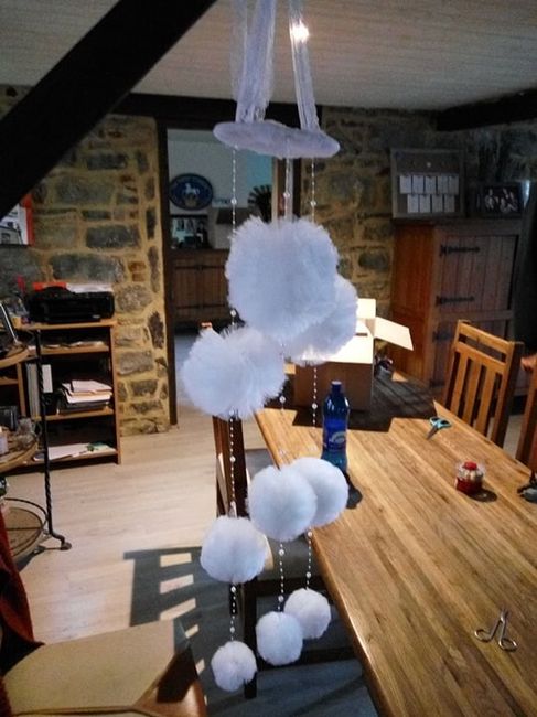 Pompons blanc
