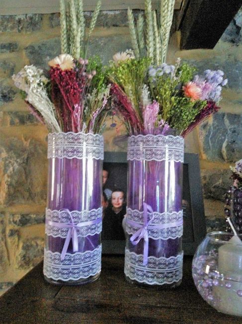 Déco de table avec du blé et de la lavande 4