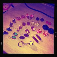 creation de boucles d'oreilles 