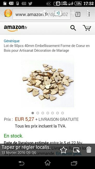 Une alternative au livre d'or : le cadre de coeurs  en bois - 1