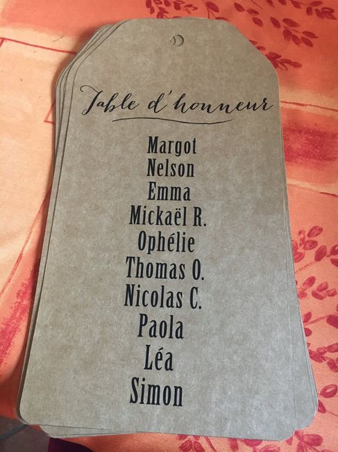 Menus plan de table et décoration - 4