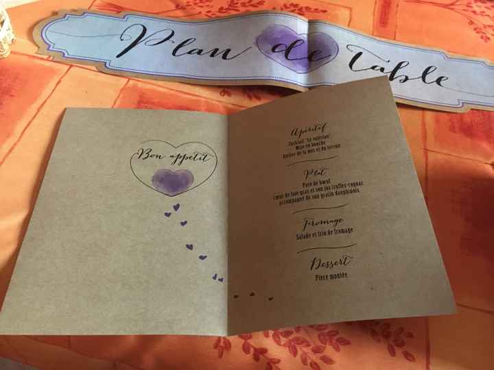 Menus plan de table et décoration - 1