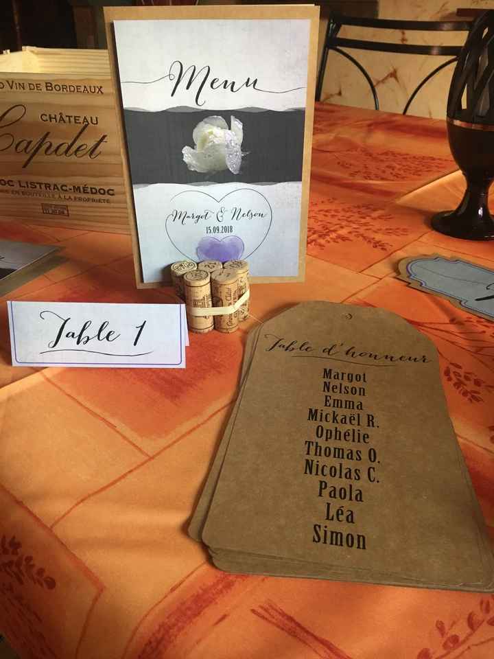 Menus plan de table et décoration - 3