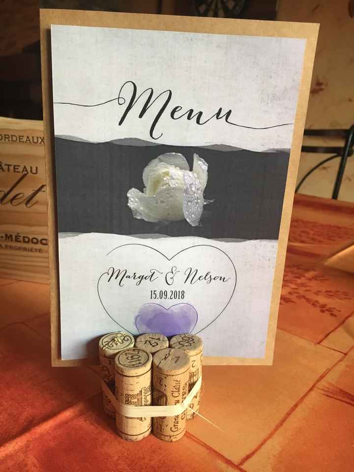 Menus plan de table et décoration - 5