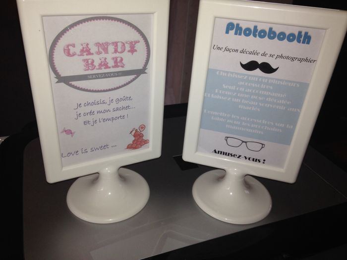 Pour candy bar et photobooth