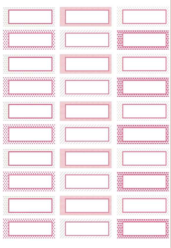 ETIQUETTES POUR CANDY BAR