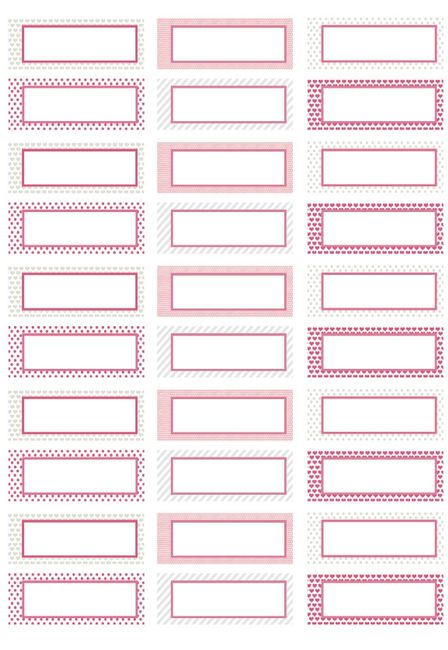 ETIQUETTES POUR CANDY BAR