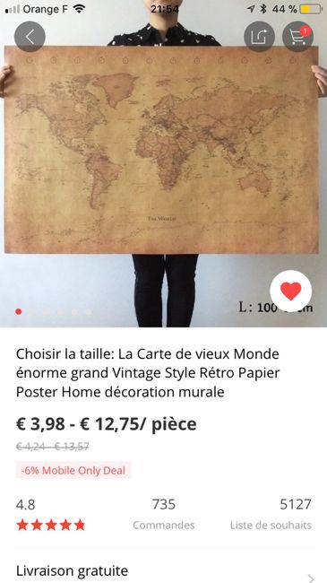  Carte - plan de table - 1