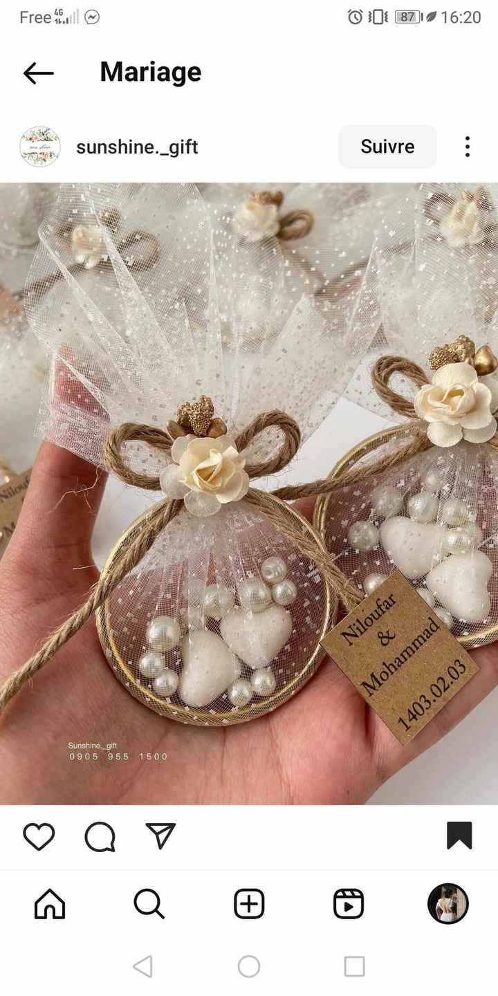 Idée cadeaux invités - 1