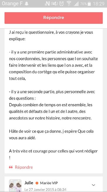 Questionnaire pour cérémonie laïque 1