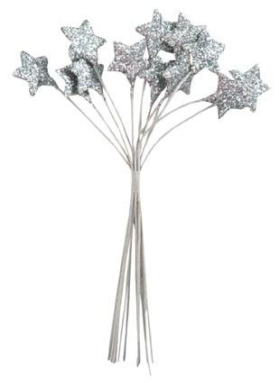 Bouquet de 12 étoiles pailletées