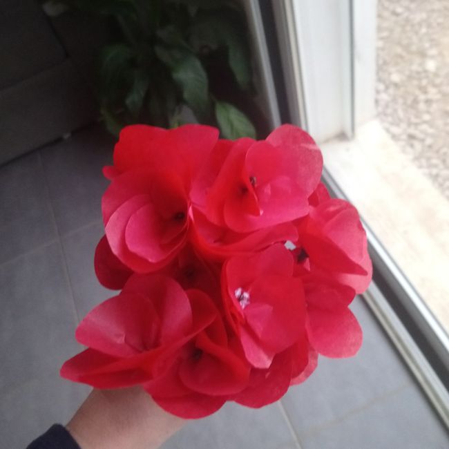 Des fleurs en papiers crepon 4