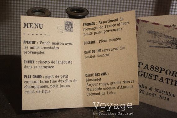 interieur menu