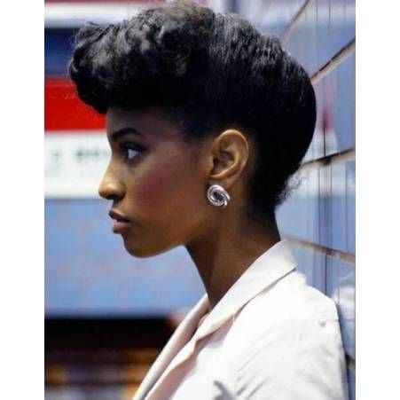 coiffure afro rétro 