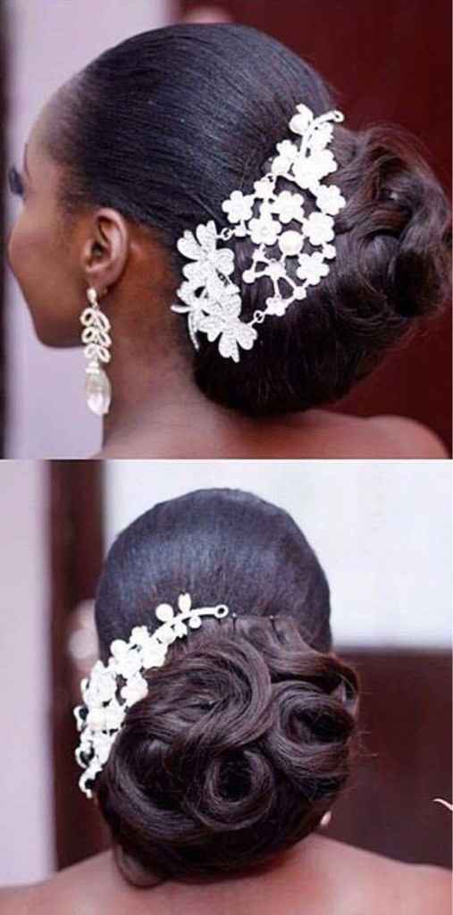 Idées/inspirations - coiffure mariée afro  "cheveux crépus et très frisés" - 1