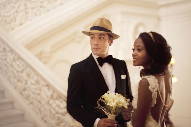 autre idée de photo de couple tenue et coiffure cette fois un peu plus ciblée