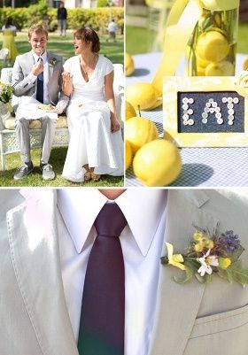 la boutonnière du mari est juste ultra-gourmande on a juste envie de la lui piquer et de manger le t