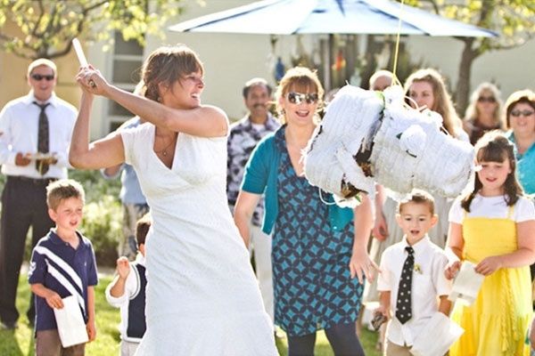 La pinata façon wedding cake! OMG non mais c'est juste topissime
