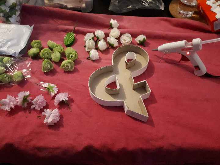  1er diy ... lettres fleuries - 1