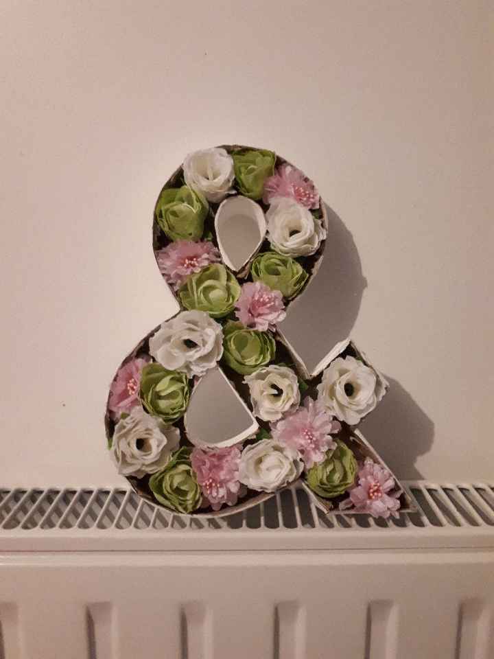  1er diy ... lettres fleuries - 2