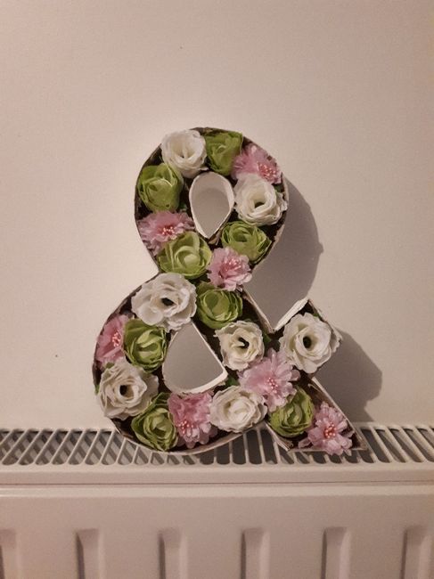  1er diy ... lettres fleuries - 2