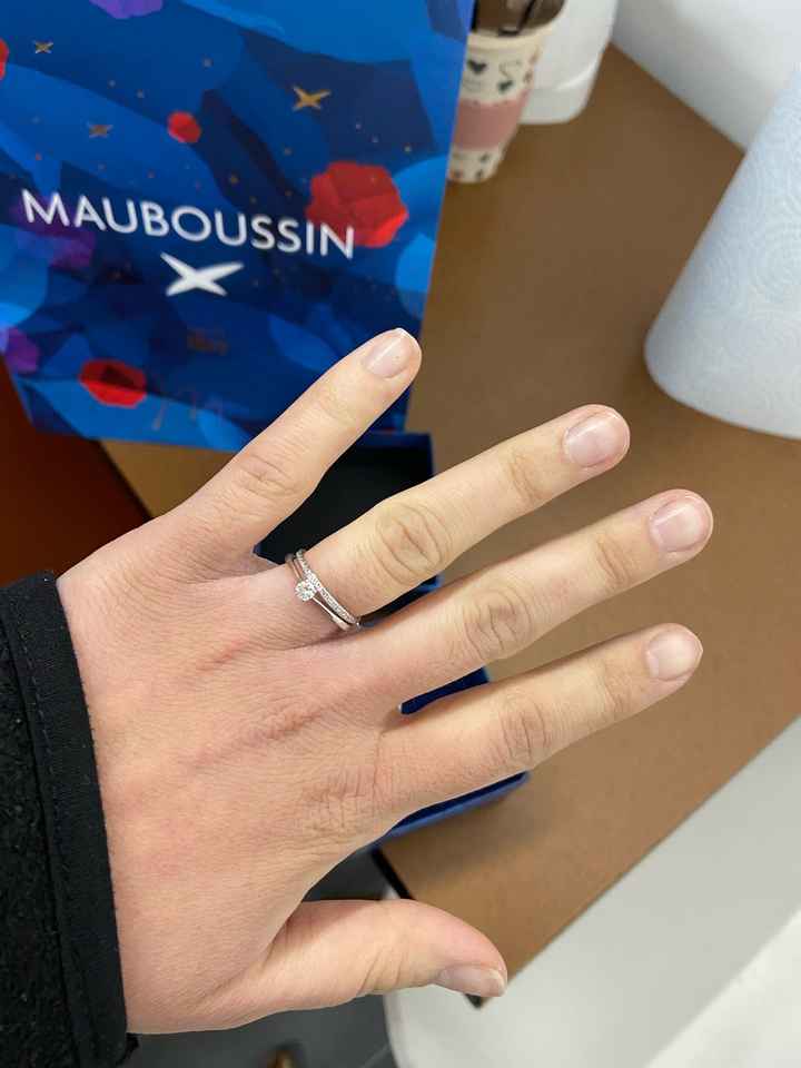 Ta bague de fiançailles sur le Pinterest de Mariages.net ça t'intéresse ? ❤️ - 1