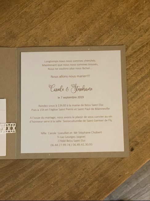 ❤️faire part❤️ - 3