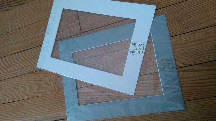 mes inserts de cadre pour signature des invités