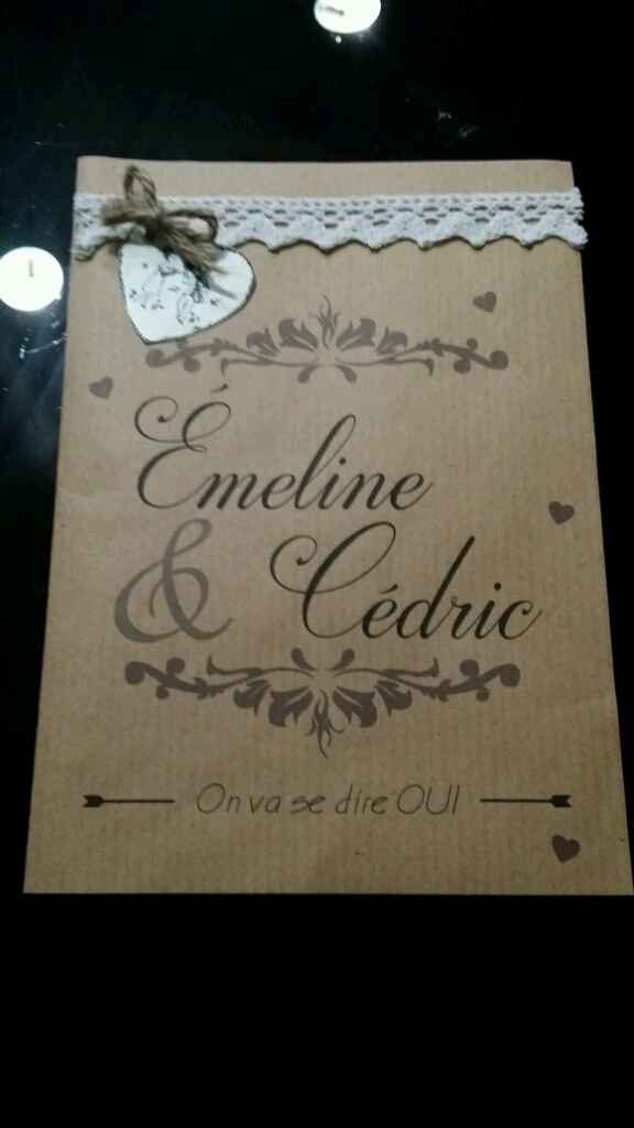 Faire part diy fini!!! tellement fière :) - 1