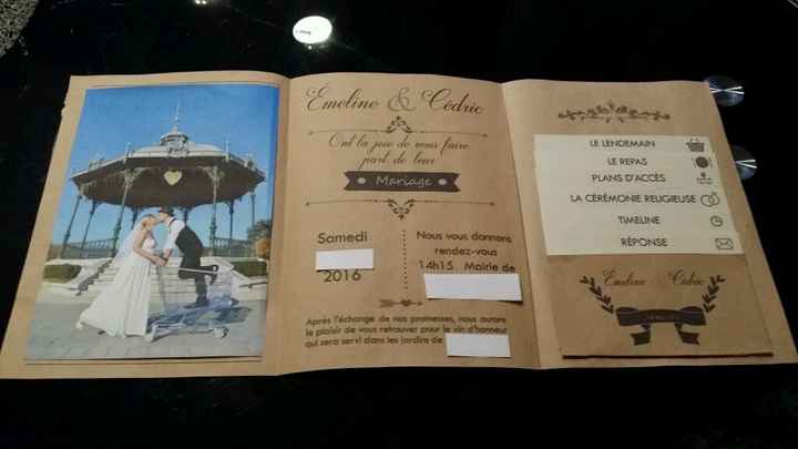 Faire part diy fini!!! tellement fière :) - 3