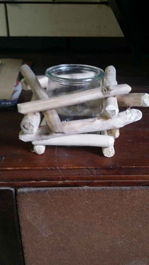 Mes bougeoirs diy en bois flottés - 1