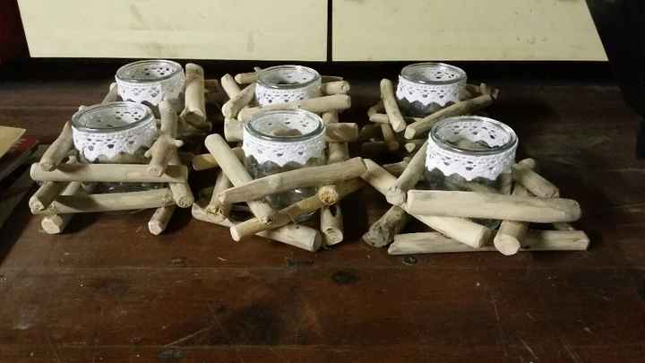 Mes bougeoirs diy en bois flottés - 4