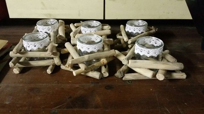 Mes bougeoirs diy en bois flottés - 4