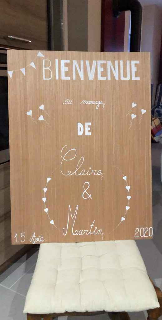 Panneau bienvenue diy - 1