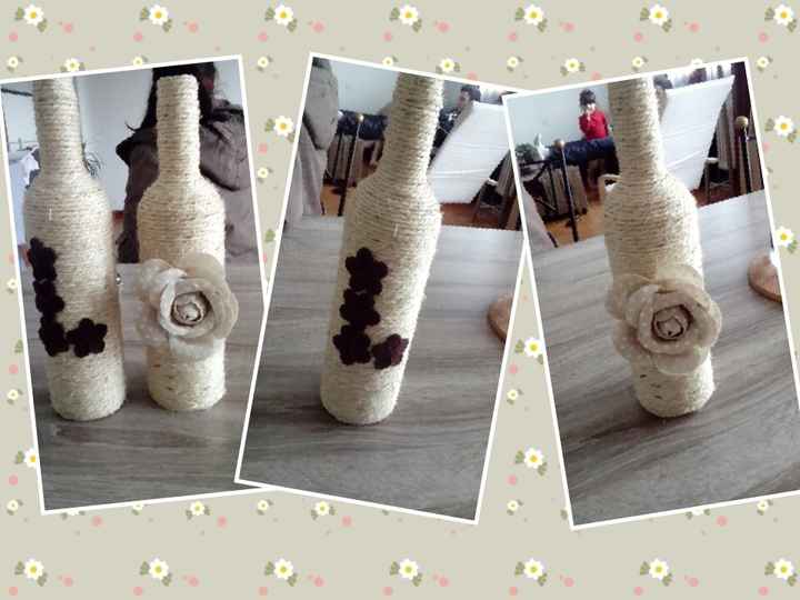 Diy decoration bouteille/ ficelle - 1