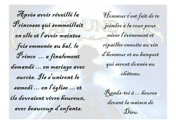 Idées de textes de mariage original? - 2