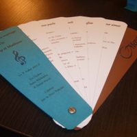 livret de messe eventail