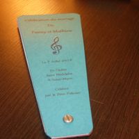 livret de messe éventail fermé