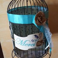 Diy notre urne thème nature vert d eau ivoire - 1