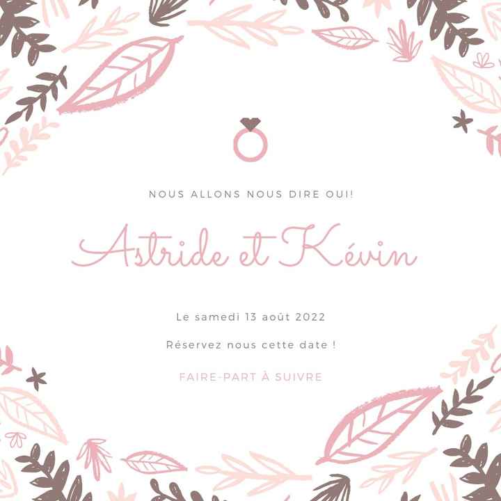 Save the date et faire-part - 1