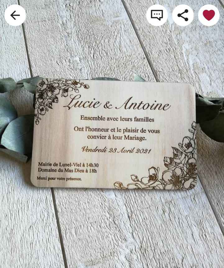 Faire-part de mariage - 1