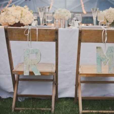 Champêtre Chaise des mariés